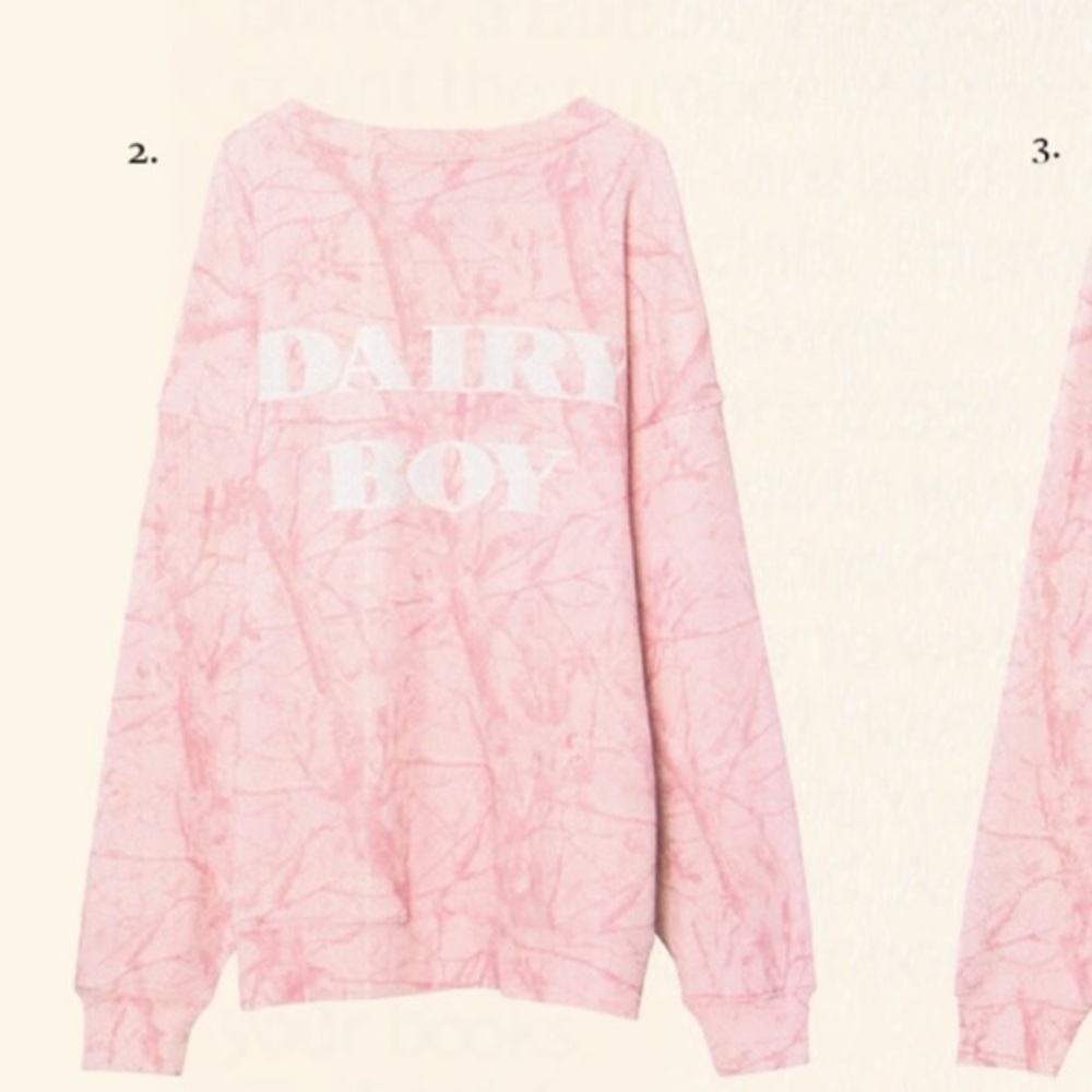Dairy Boy Pink Sweatshirt